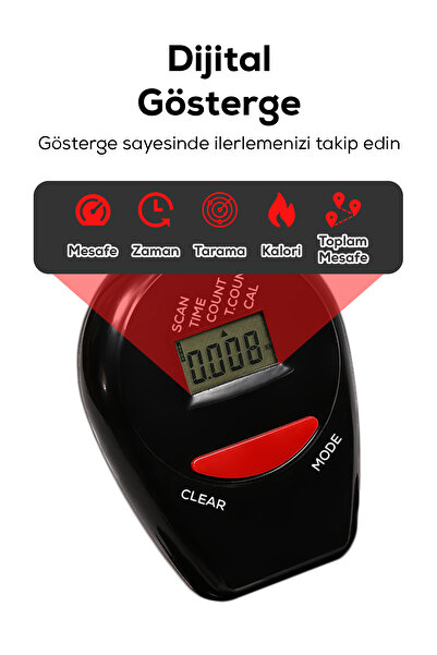 DEMPOWER Portatif Dijital Sayaçlı Stepper & Rowing (Kürek) Fitness Aleti