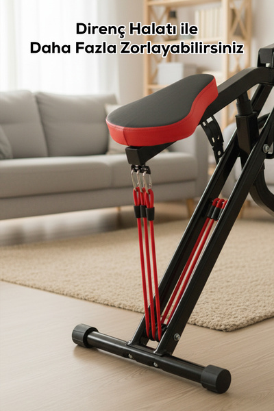 DEMPOWER Portatif Dijital Sayaçlı Stepper & Rowing (Kürek) Fitness Aleti