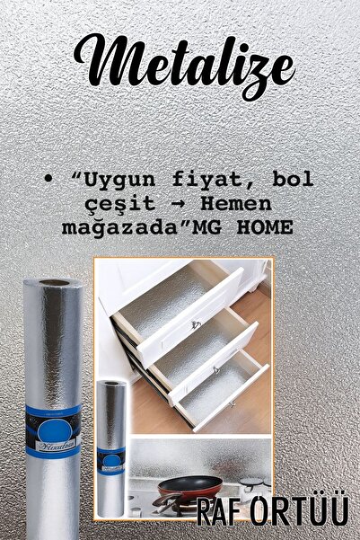 Delux KÜÇÜK BOY METALİZE RAF ÖRTÜSÜ