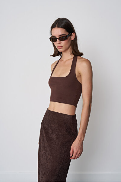 Beyyoglu Kare Yaka Croptop