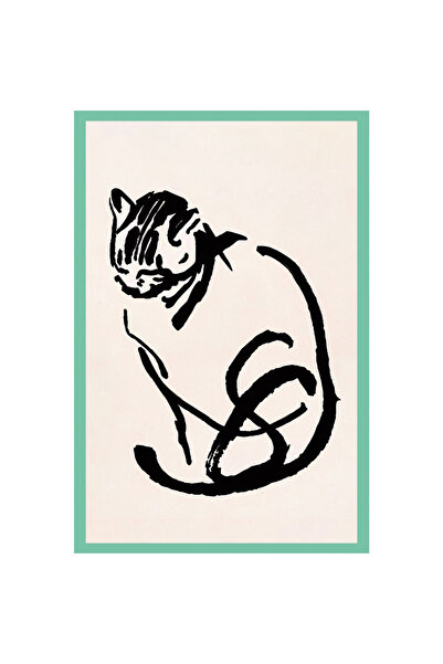 Hi Kami بطاقة تصميم زخرفية لطيفة على شكل قطة - بطاقة ملاحظات هدية وبطاقة بريد...