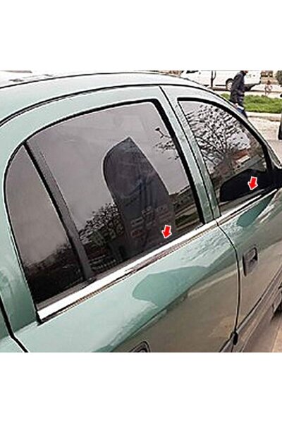 CHROMELINE Opel Astra G Krom Cam Çıtası Paslanmaz Çelik 4 Parça 1998-2004