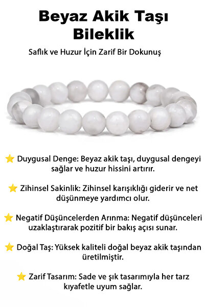 hmgtaş Doğaltaş Akik Taşı Charm Bileklik Şık Enerji Stres Başarı Bilekliği