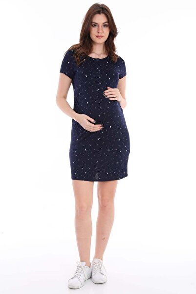 Levsem Νυχτικό από ελαστικό μαλακό ύφασμα με σχέδιο έγκυο ουρανό