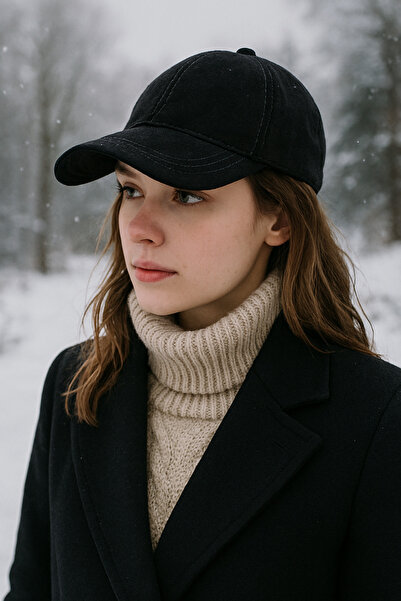 GONCA TEKSTİL قبعة نوبوك من جلد الغزال الأصلي