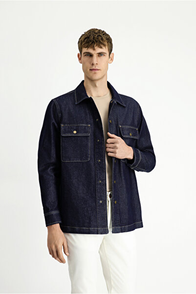 Kiğılı Regular Fit Cotton Shirt Coat