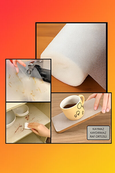 Genel Markalar Hanedan Home Şeffaf Kaydırmaz Raf Dolap Ve Çekmece Örtüsü 45 C...