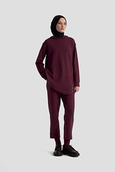 Armine Autumn Winter-Hooded Tunic Suit with Pants