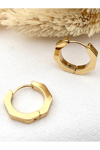 Siya Silver Unisex Geometric Surgical Steel Earrings - 1.8 cm
