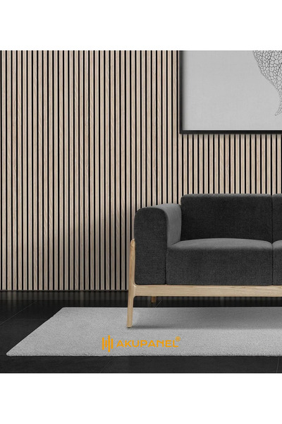 Akupanel Plus 60x245 Cm Meşe Renk Akustik Ahşap Duvar Paneli