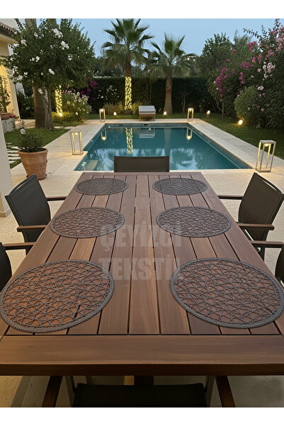 Çt Çeyizci Tekstil Supla, Gri Renk Amerikan Servis 6lı Supla, 6 Adet Supla, 6...