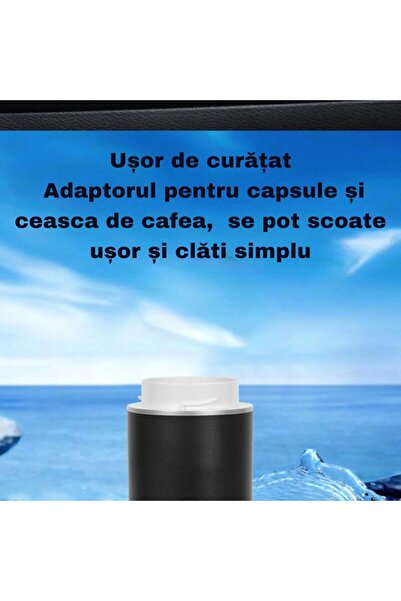 MACASORE Espressor Portabil KF-JN-02, USB-C, Capsule & Cafea Măcinată, Încălzire Rapidă, Silentios