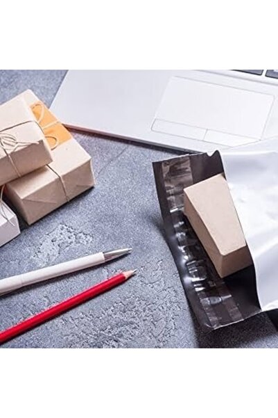 ambalaje365 Plicuri pentru Curierat 185/235+50 mm, Autoadeziv, Polietilen, Alb/Gri, 50 Buc/Set