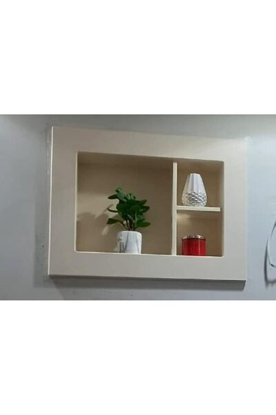 S Z F Store غطاء خشبي لمكيف هواء النافذة مع عازل حراري ( بيج )