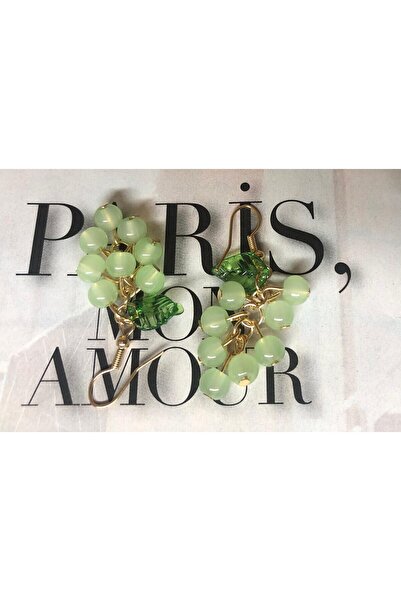 JEWELRY - LC & Luniva Collection- Yeşil Üzüm Salkımı Sallantılı Çelik Küpe