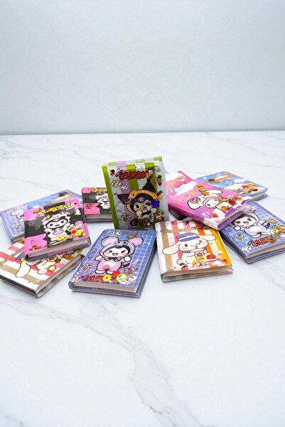 Piramit Kırtasiye Kuromi My Melody Watery Sequin Mini 2 قطعة ألبوم ملصقات دفتر ملصقات Sanrio