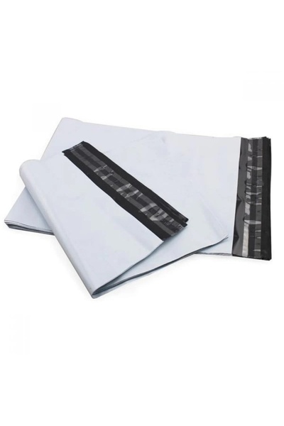 ambalaje365 Courier Envelopes 280/420+50 mm, Self-Adhesive, Polyethylene, Whi...