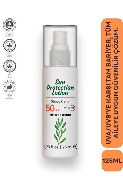 Naturaren لوشن واقي من الشمس (حماية الأسرة) بمعامل حماية 50+ 125 مل