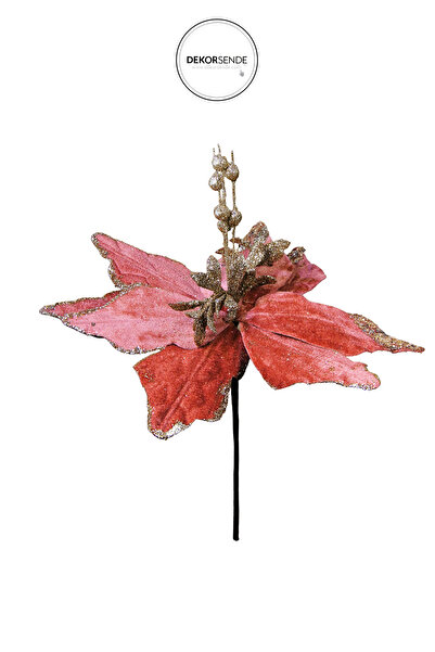 Dekorsende Τεχνητό Ασημί Ποντεσία Ροζ 30 εκ