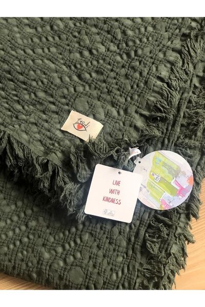 Evoli قطن متعرج مريح 100%، 4 طبقات من نسيج الموسلين، شرابات، مغسول، غير قابل ...