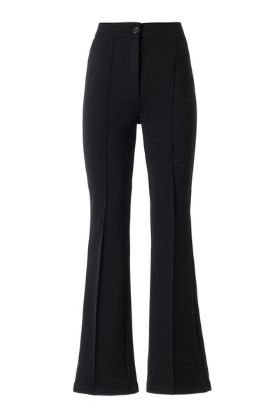 FACETTE Kadın Siyah Yüksek Bel Likralı Pantolon