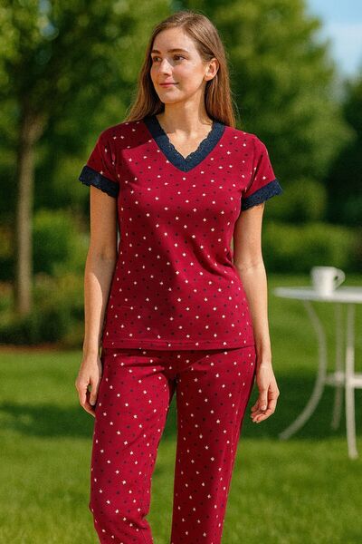 Lady Queen Ring Viscose Pajama Set