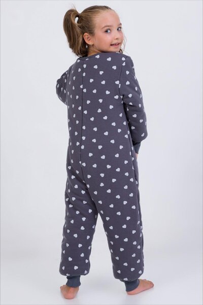 Cantoy Kız Erkek Çocuk Kalın Elyaf Dolgulu Premium Kalite 2.5 Tog Desenli Uyku Tulumu