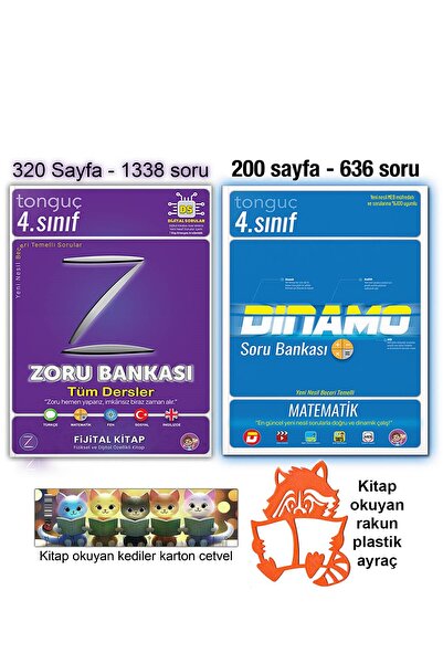 Tonguç Yayınları 4. Sınıf Tüm Dersler Zoru Soru Bankası Matematik Dinamo