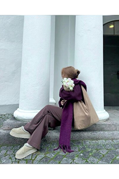 Goldmine Unisex Puffy Lightweight Atkı Mor