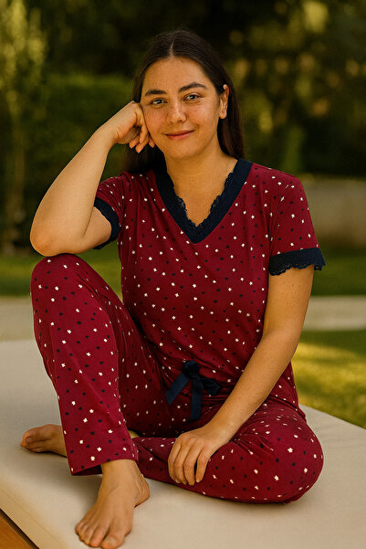 Lady Queen Ring Viscose Pajama Set