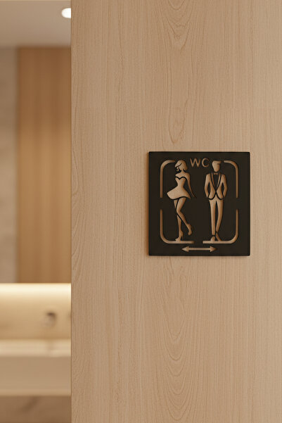 oalpo WC Tabelası, Tuvalet Levhası, Kadın Erkek Tabela, Yönlendirme Levhaları