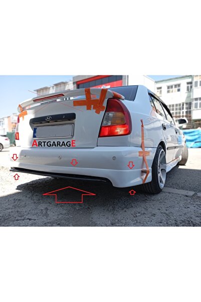 Bodykitartgarage Accent Milenyum Kasa Gtm Arka Tampon Eki-fiberglass-boyasız