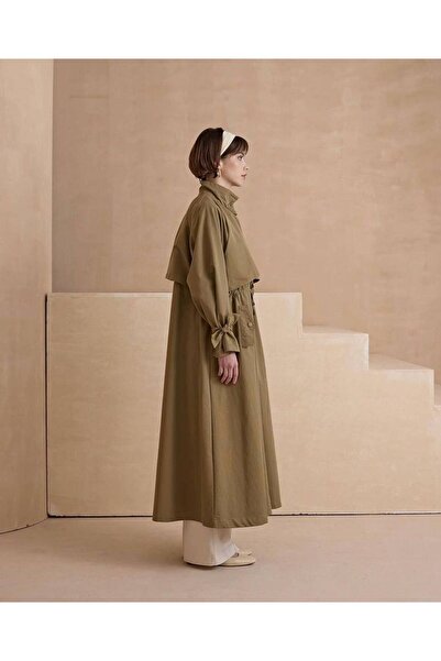 Hena Store Brown Trench Coat Shoes