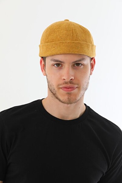 Ritagarcia Kaşe Arkadan Ayarlı Retro Hip-hop Takke Şapka