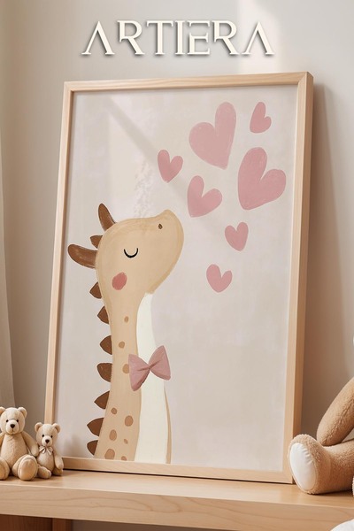 HİGUERA Dinosaur Love Dino Love 2 Bohemian Girl Baby Διακόσμηση Παιδικού Δωμα...