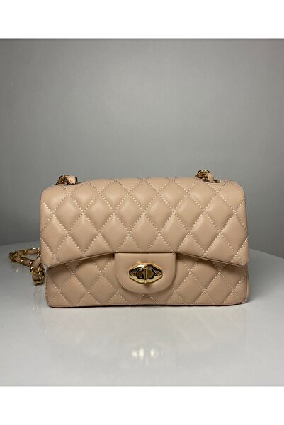 BK Bags & Accessories Kapitone Örme Zincirli Kadın El Ve Omuz Çantası