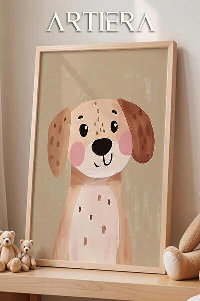 HİGUERA Χαριτωμένος χαμογελαστός σκύλος Bohemian Girl Baby Διακόσμηση παιδικο...