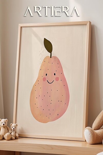 HİGUERA Bohemian Pink Pear Baby Girl Διακόσμηση Παιδικού Δωματίου Ζωγραφική τ...
