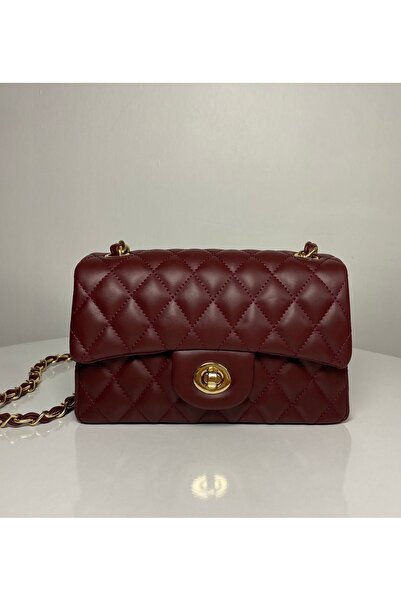 BK Bags & Accessories حقيبة يد وكتف نسائية محبوكة بسلسلة مبطنة