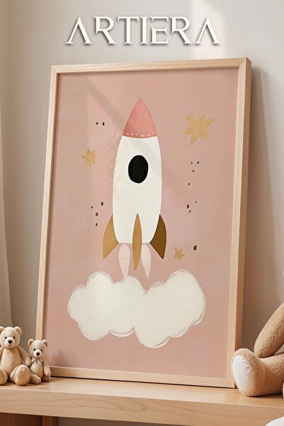 HİGUERA Διακόσμηση παιδικού δωματίου με θέμα το διάστημα Bohemian Rocket Πίνα...