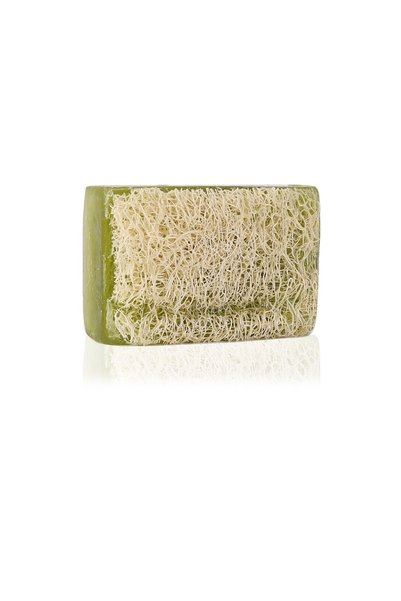 MADAMENATUREL 100% Natural Olive Oil Soap with Loofah (120 Gr)