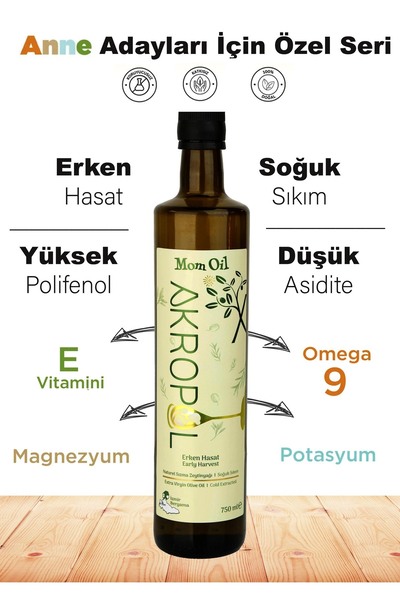 akropol Hamilelere Özel - Yüksek Polifenollü Soğuk Sıkım Erken Hasat Organik ...