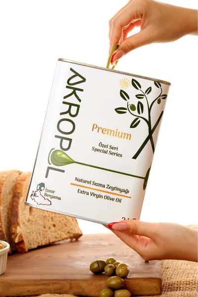 akropol 2025 YENİ SEZON Soğuk Sıkım Alaca Hasat Naturel Sızma Zeytinyağı Çocuklu Aileler İçin Organik 2 Lt