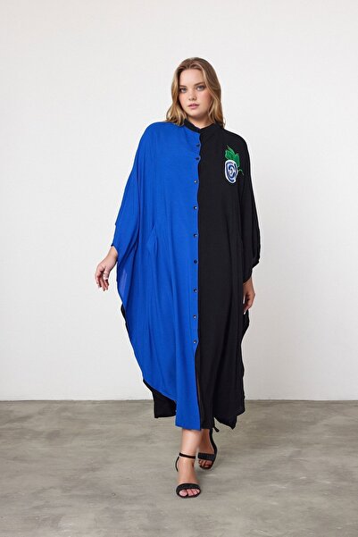 bacc Γυναικείο φόρεμα μάξι με κέντημα από υφαντό βισκόζη Bcvl-25994