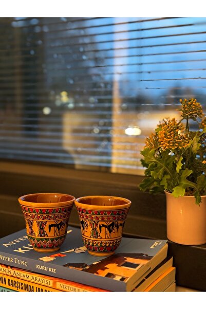 İLKCET MODA Rapido Ethnic Patterned 2-Piece Cup