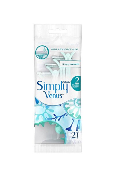 Gillette Venus Simply 2 Women's Razor 2 Pack (New)