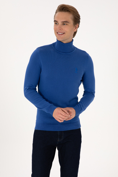 U.S. Polo Assn. Men's Slim Fit High Neck Saks Basic Sweater 50288884-Vr045