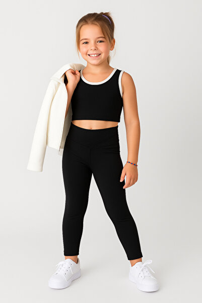 Beniizle Girl's 3-Piece Sports Crop Set