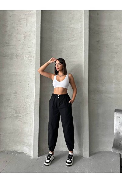 MODA Women's Jogger Pants Black