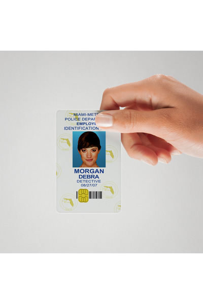 Huggy Craft Dexter Dizisi Debra Morgan ID Kart Sticker Kaplama (Yüksek Kalite)